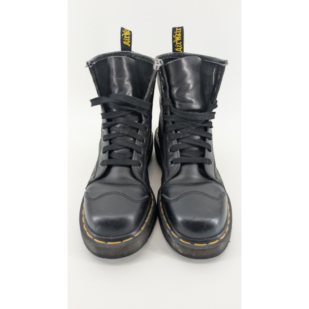 Dr. Martens 2A73 Black Leather Cap Toe Boots Mens Size 7 Made In England